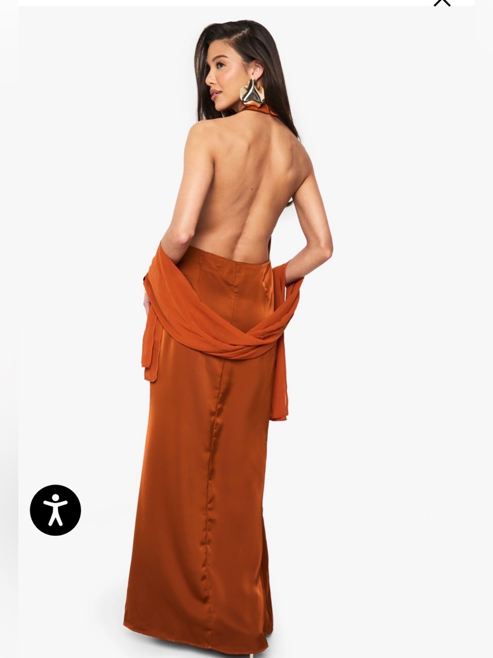 Nasty Gal | Dresses | Nasty Gal Satin Maxi Dressnwt